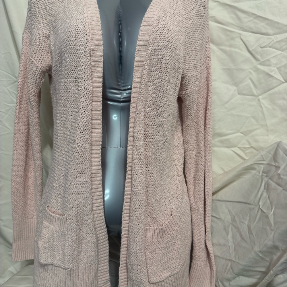 Mossimo Supply Co. Light Pink Open-Front Cardigan